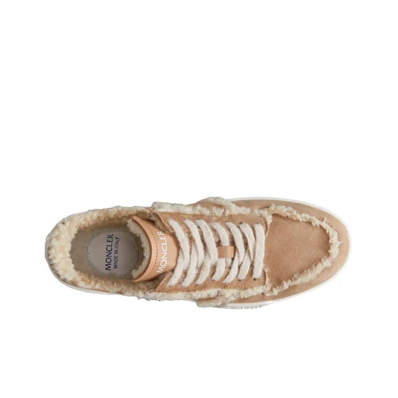 Moncler Promy III Anti-Slip And Wear-Resistant Warm Low-Top Casual Shoes Women's Light Brown-2