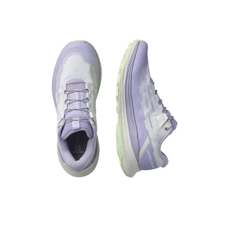 SALOMON Ultra Glide 2 Cushioning Wear Resistant Low Top Trail Running Running Shoes Women's Light Purple-3