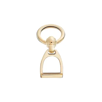 HERMES Silk Scarf Clip Light Gold