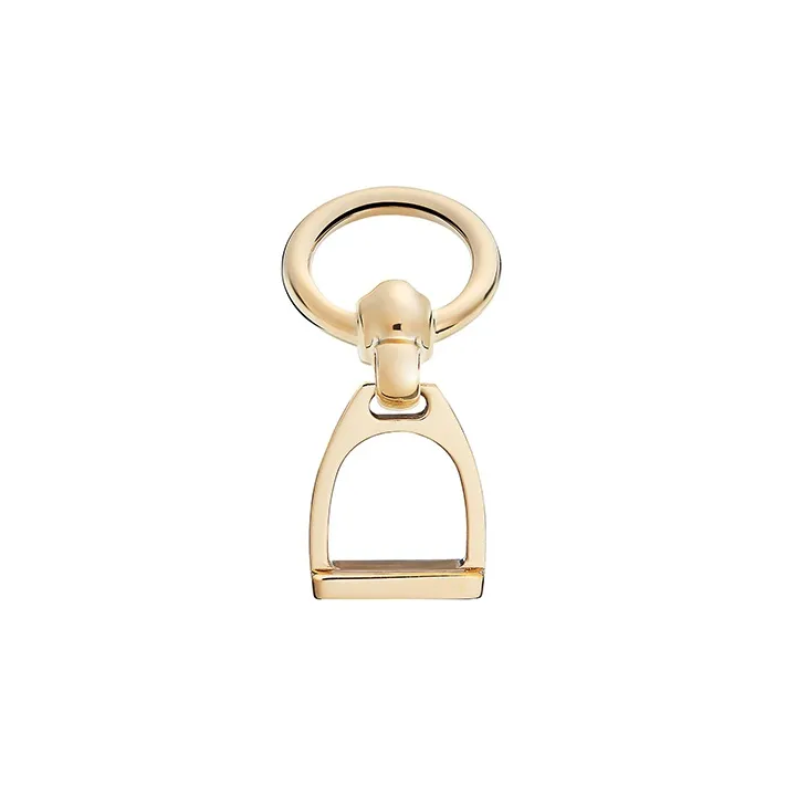HERMES Etrier Silk Scarf Buckle Light Gold-0