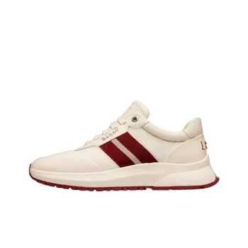 BALLY Daryn Low Top Casual Shoes Men's White Red