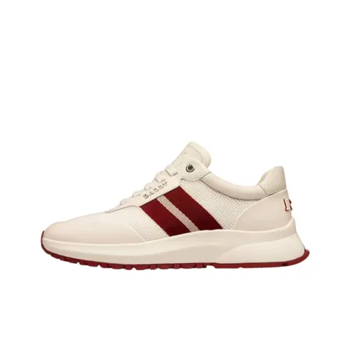 BALLY Casual Shoes Men Low-Top White/Red