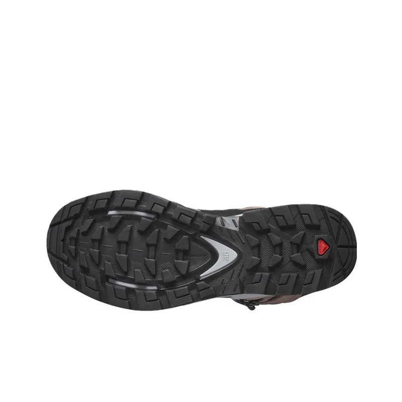 SALOMON Hiking / Trekking Shoes Women's High Top Black/Brown-4