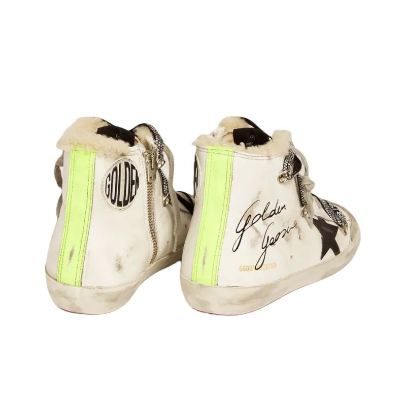 Golden Goose Francy Stylish Skateboarding Shoes Women's White-3