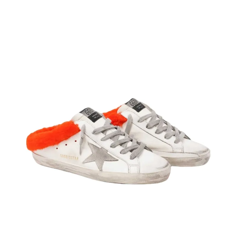 Golden Goose Super Star Sabot Stylish Skateboarding Shoes Women's White-2