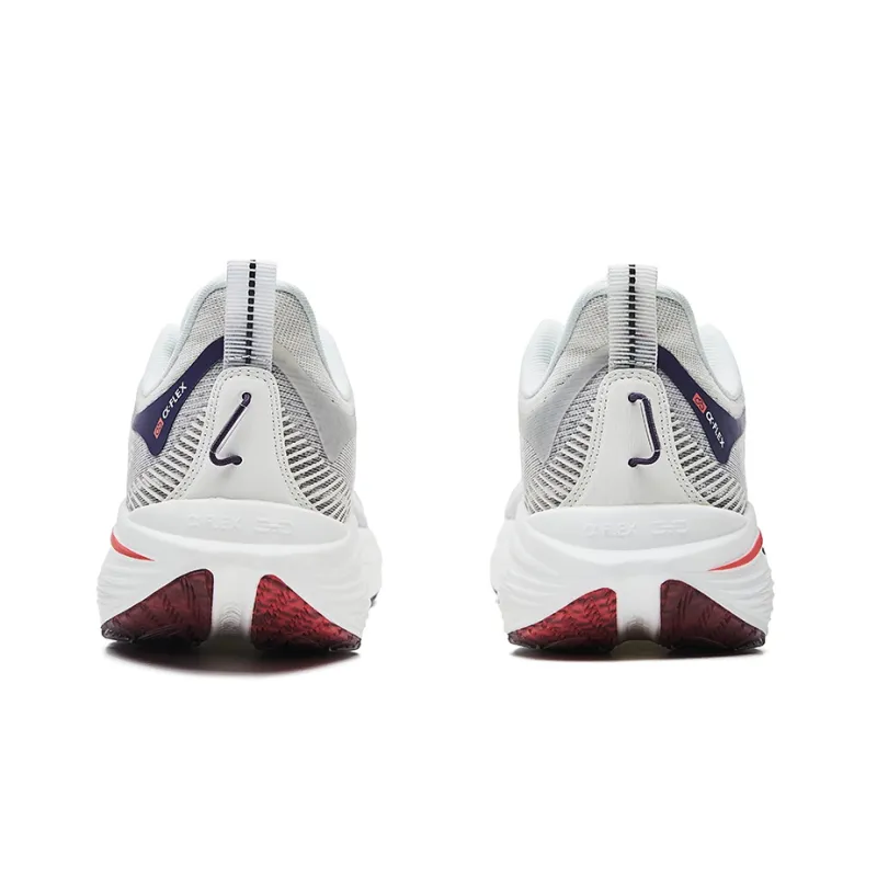 Erke Strange Bullet 3.0 Cushioned Wear-Resistant Breathable Low-Top Running Shoes Men's White-6