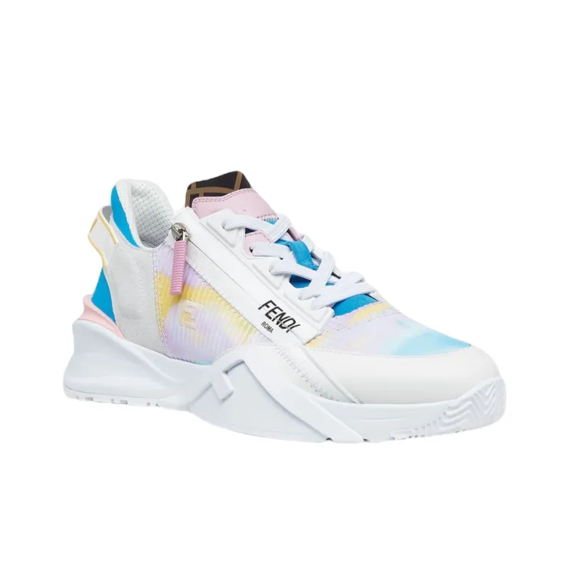 FENDI Flow Low Top White Light Blue-1
