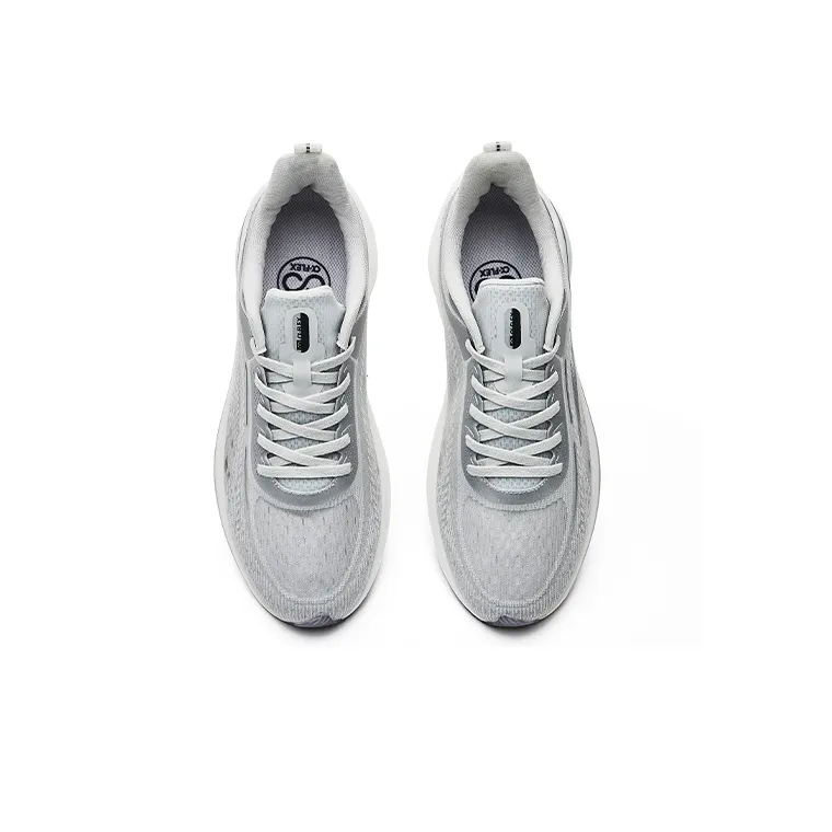 Erke Strange Bullet 3.0 Low Top Running Shoes Men's Silver Gray-4