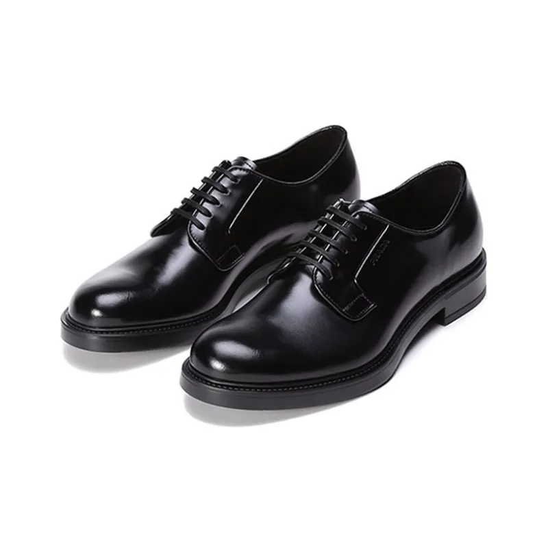 PRADA Dress Shoes Men Low Top Black-2