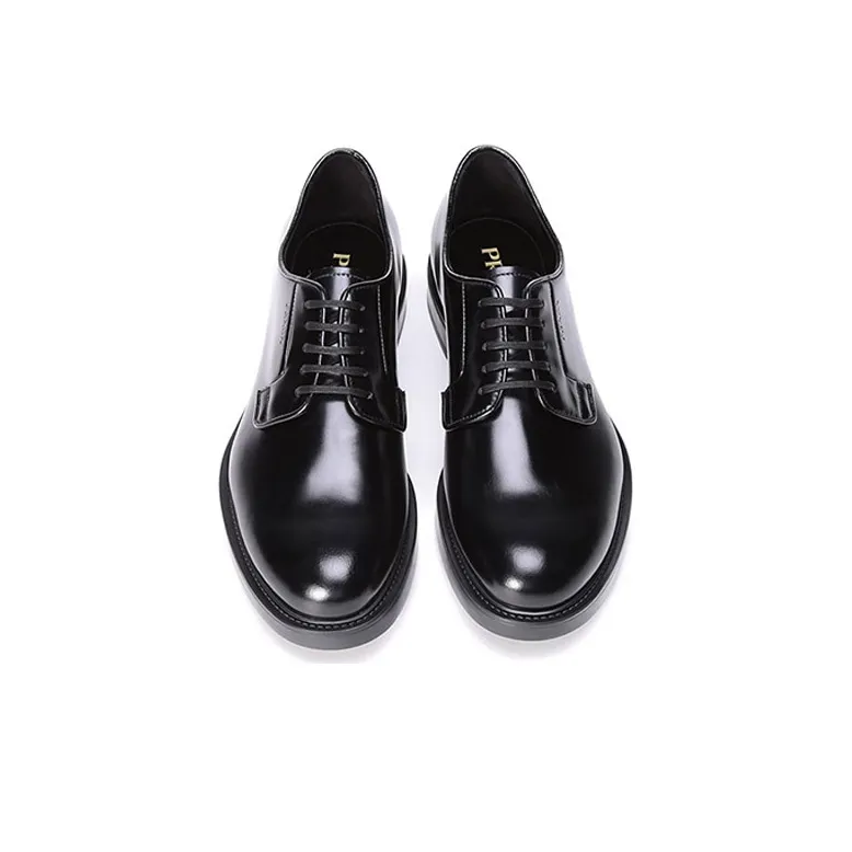 PRADA Dress Shoes Men Low Top Black-3