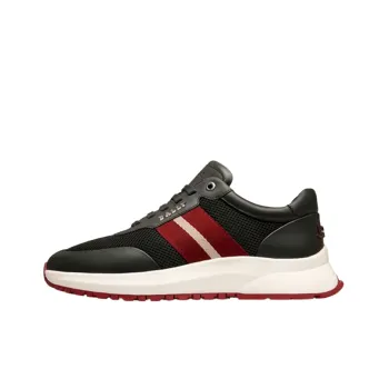 BALLY Daryn Low Top Casual Shoes Men's Black Red