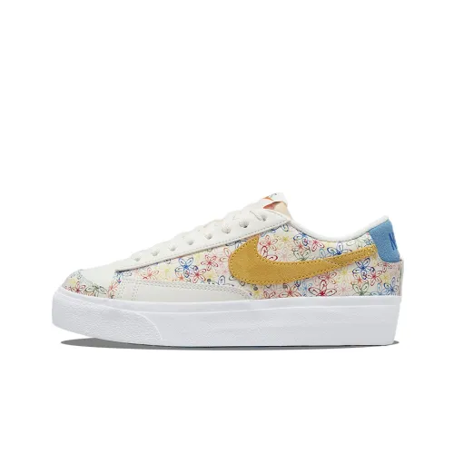 Nike Blazer Low Platform Floral Sail Sulfur Women's