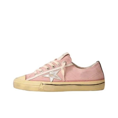 Golden Goose V-Star Skateboard Shoes Women's Low-Top Pink