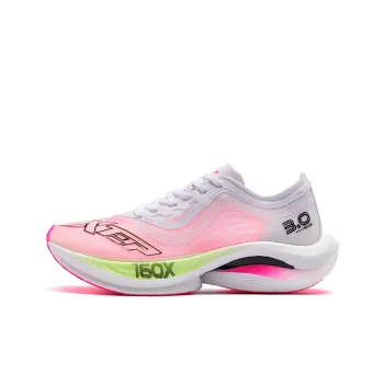 XTEP 160X 3.0 Cushioned Anti Slip Wear Resistant Breathable Lightweight Low Top Running Shoes Women's White Pink
