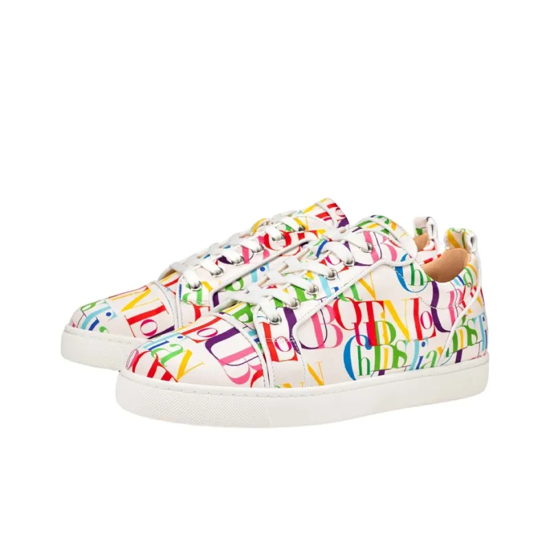 CL LUBOTING Louis Junior 1.0 Spikes Orlato Low Top Stylish Skateboarding Shoes Men's White-2