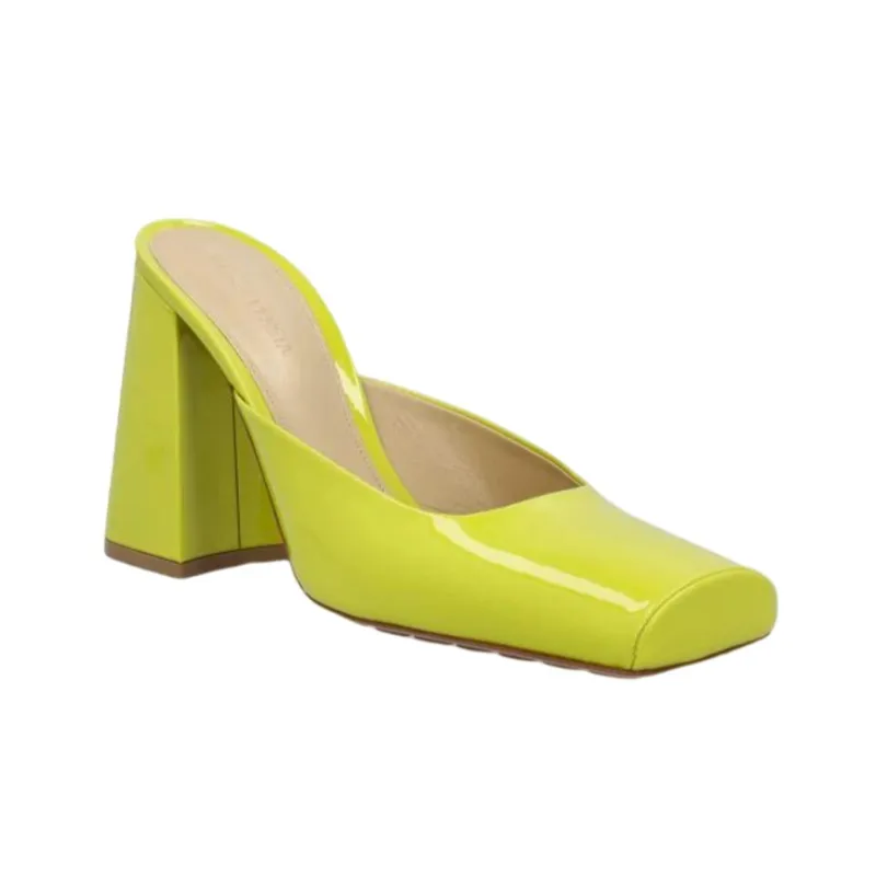 Bottega Veneta Wrap-toe Slippers Women's Neon Yellow-2