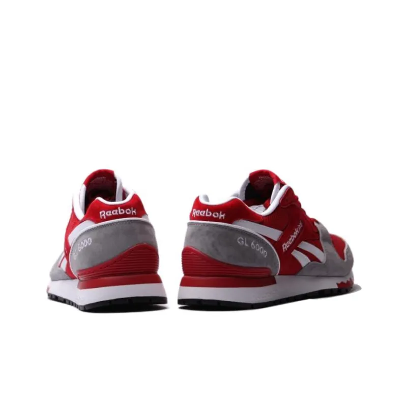 Reebok GL6000 Anti-Slip Wear-Resistant Low-Top Running Shoes Men's Dynamic Red Gray-3