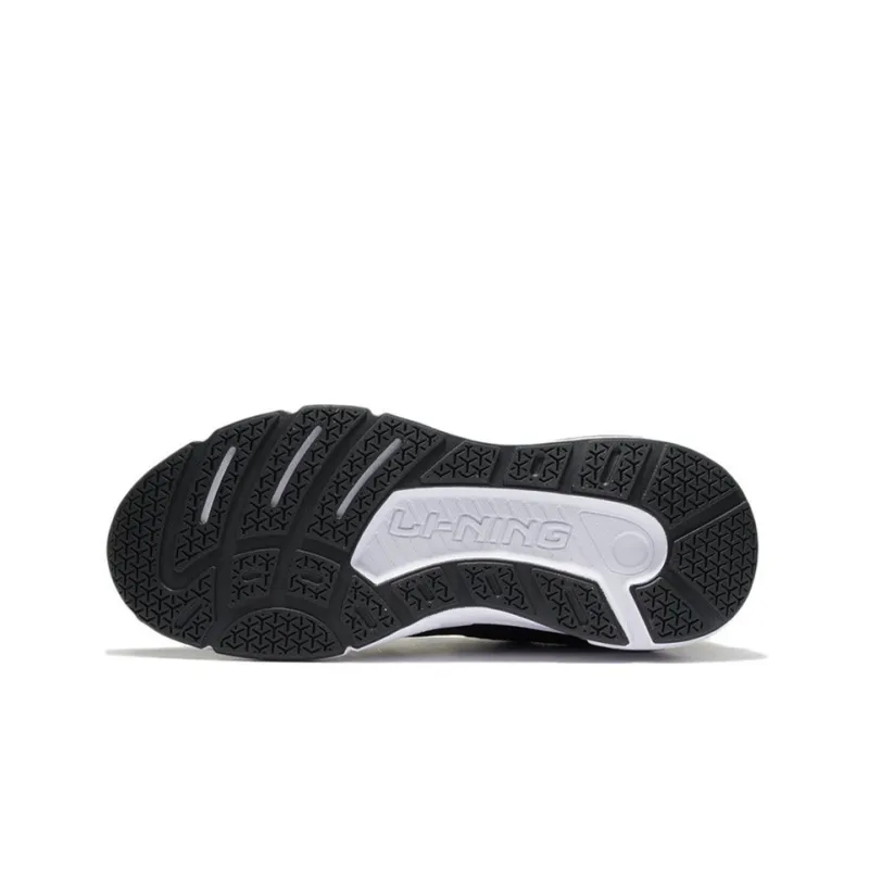 LiNing Cushioned Anti Slip Wear Resistant And Water Resistant Low Top Casual Shoes Women's Black Pink-5