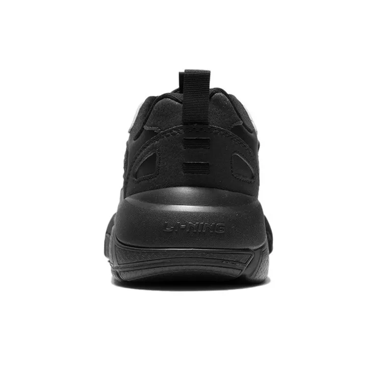 LiNing Anti Slip Wear Resistant Low Top Sports Casual Shoes Men's Black-4