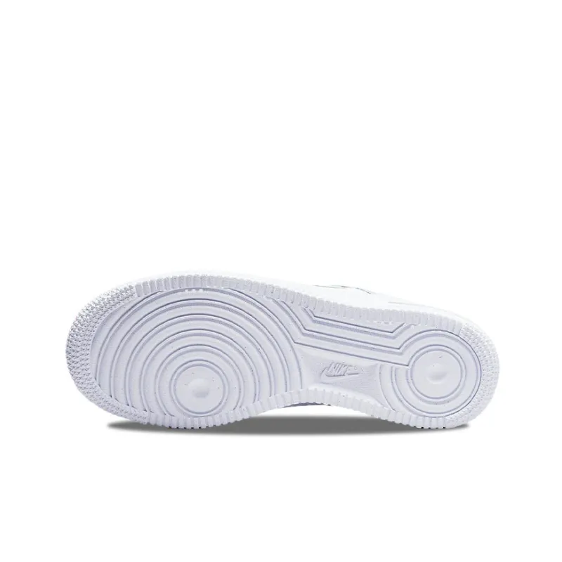 Nike Air Force 1 'Multi-Swoosh' Anti-Slip And Wear-Resistant Lightweight Low-Top Skateboard Shoes GS White Orange-5