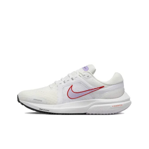 Nike Air Zoom Vomero 16 Running Shoes Women's Low-Top Mountain Peak White/White/Lantana Orange/Pink Purple