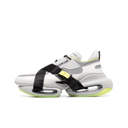 BALMAIN B Bold Low Top White Yellow