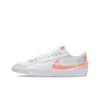 Nike Blazer Low '77 Jumbo Scribble Swoosh White Orange Trance Women's