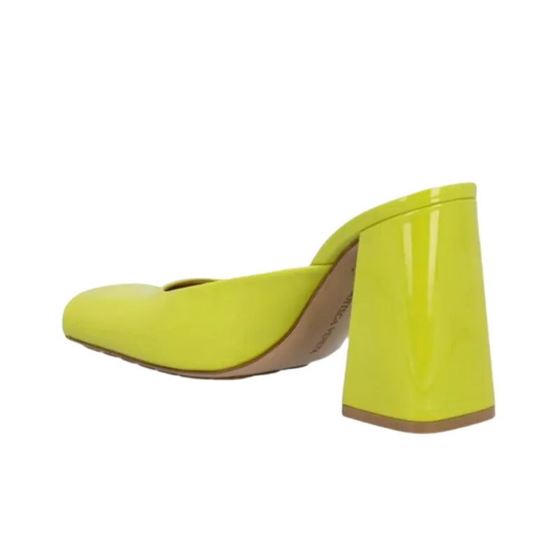 Bottega Veneta Wrap-toe Slippers Women's Neon Yellow-3