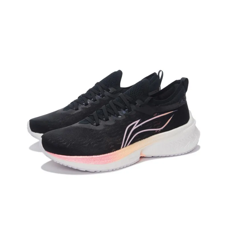 LiNing Feidian Discovery Support Low Top Running Shoes Women's Black-2