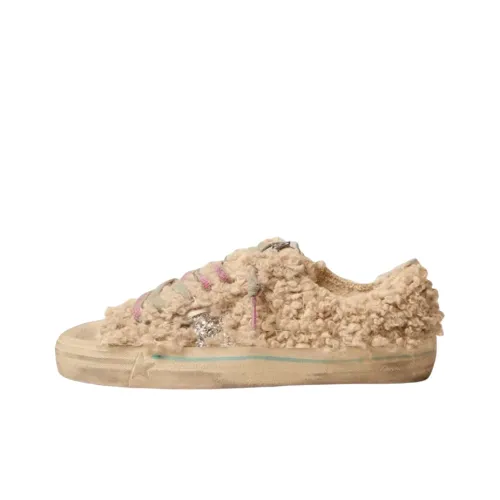 Golden Goose V-Star Skateboard Shoes Women's Low-Top Brown