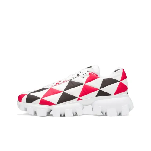 PRADA Casual Shoes Men Low-Top Red/White/Black