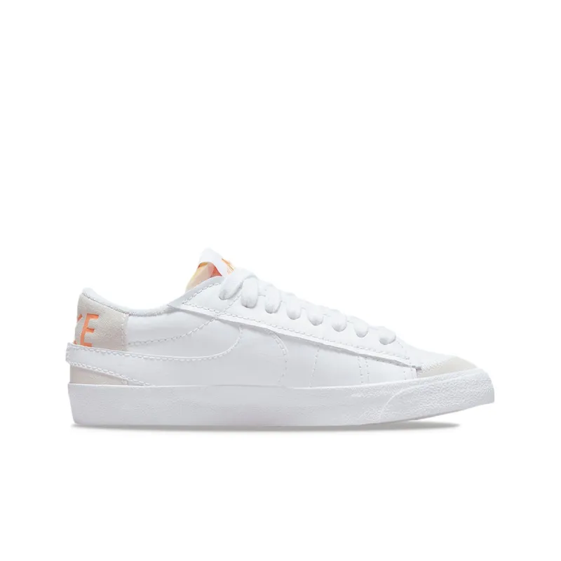 Nike Blazer Low '77 Jumbo Scribble Swoosh White Orange Trance Women's-1