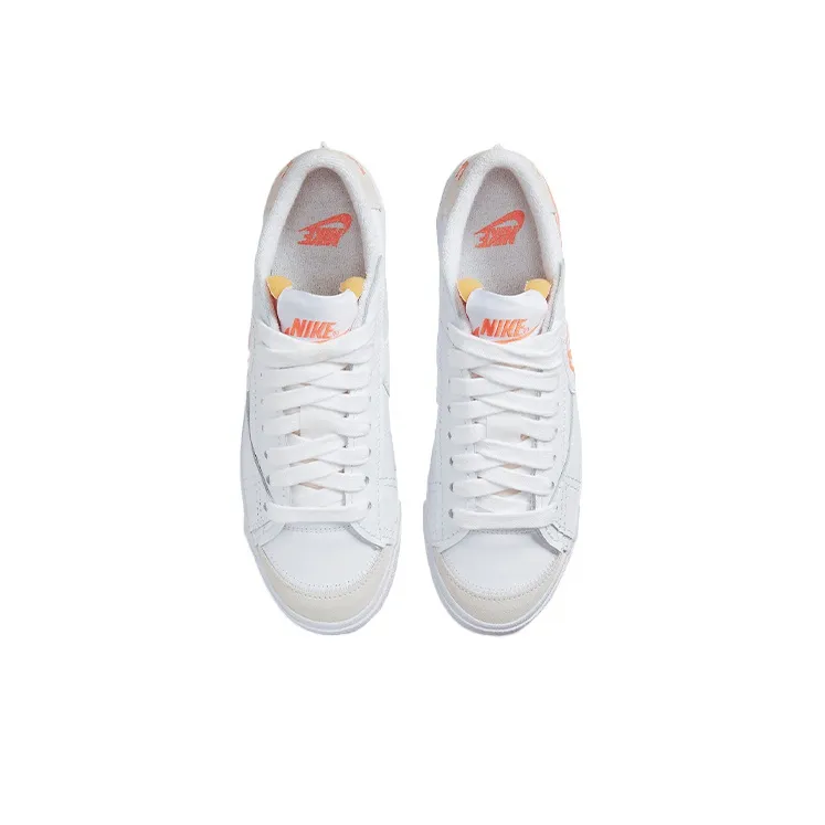 Nike Blazer Low '77 Jumbo Scribble Swoosh White Orange Trance Women's-3
