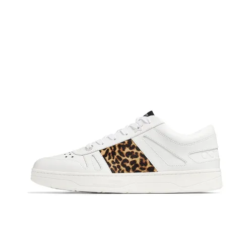 Jimmy Choo Hawaii Skateboard Shoes Men Low-Top White