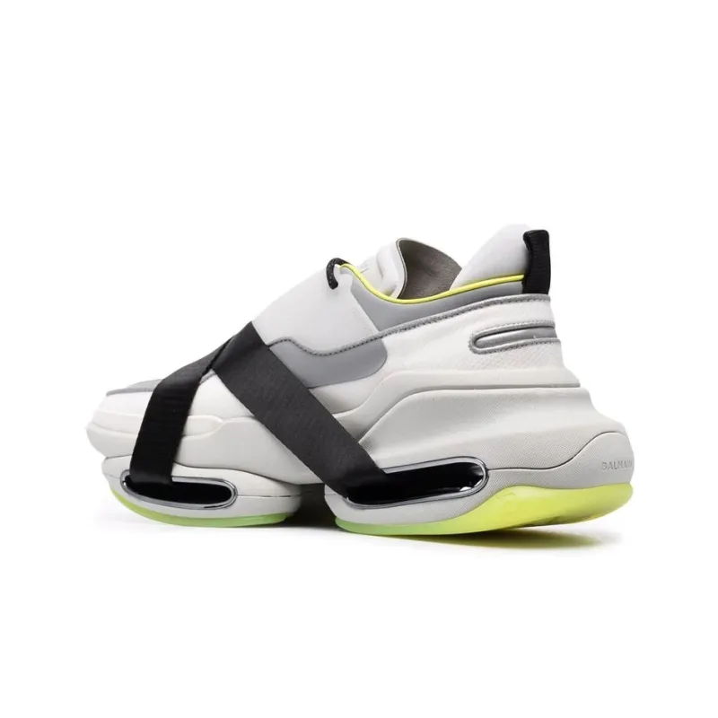 BALMAIN B Bold Low Top White Yellow-3