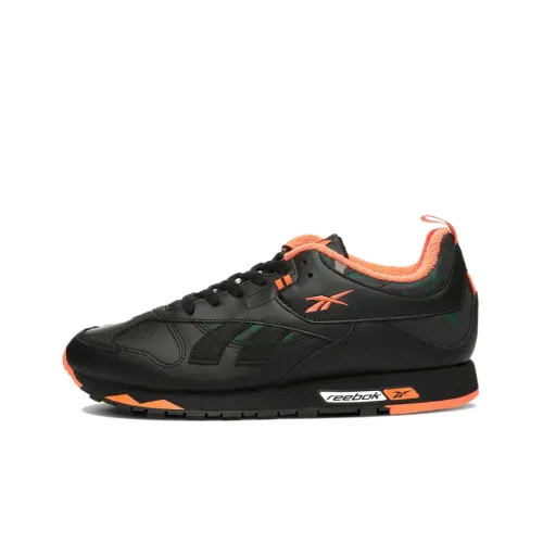 Reebok Classic Leather RC 1.0 Running Shoes Men Low-Top Black/Orange