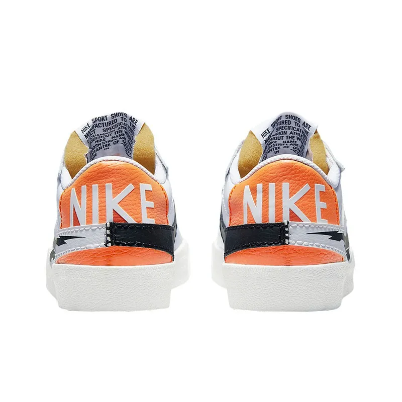 Nike Blazer Low 77 Jumbo White Summit White Magma Orange Black-4