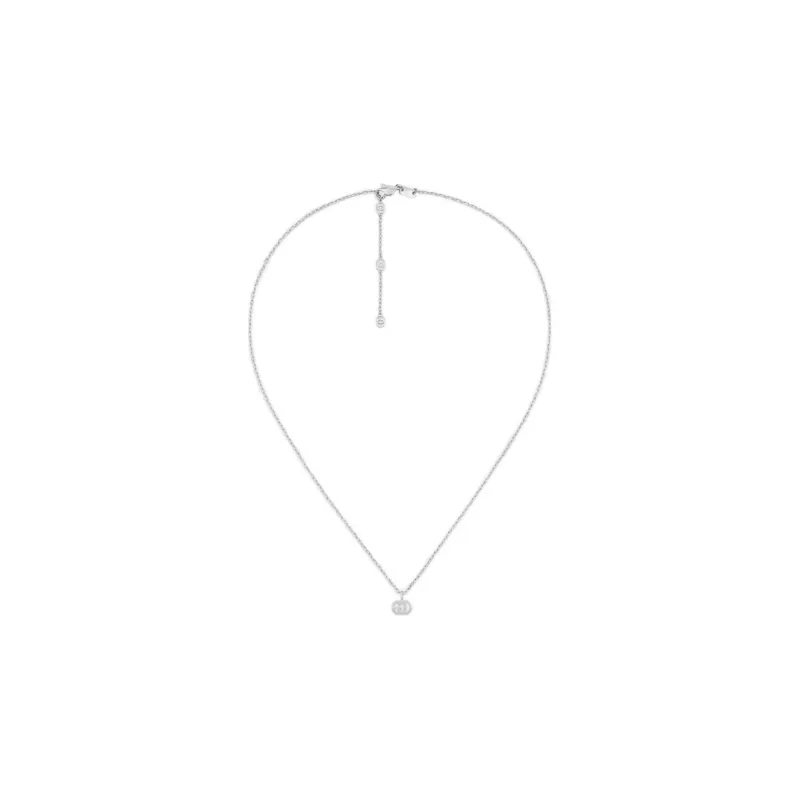 GUCCI 18K White Gold Necklaces Unisex-1