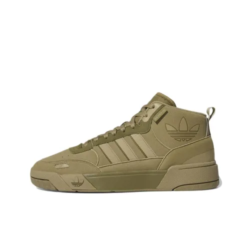 Adidas Originals Post Up Wear-Resistant Mid-Top Skateboard Shoes Men's Army Green