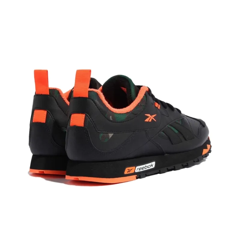 Reebok Classic Leather RC 1.0 Running Shoes Men Low-Top Black/Orange-3