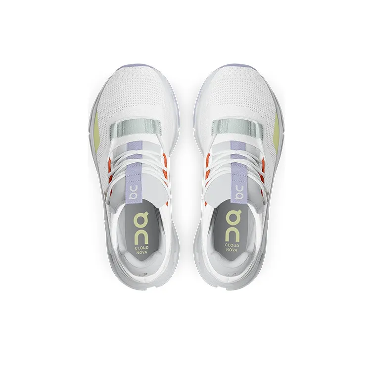 On Running Cloudnova White Glacier Grey Lavender Women's-3