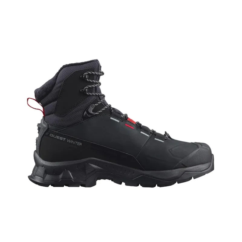 SALOMON Quest Winter Thinsulate™ Climasalomon™ Waterproof Wear-Resistant High-Top Hiking Trekking Shoes Unisex Black-1