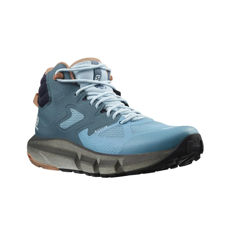 SALOMON Predict Hike Wear Resistant Mid Top Hiking Trekking Shoes Women's Blue-2