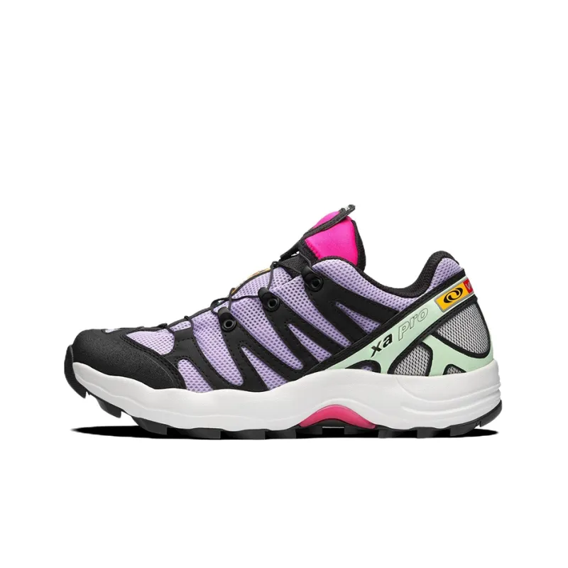 SALOMON XA Pro 1 Wear-Resistant Low-Top Running Shoes Unisex Black Purple-0