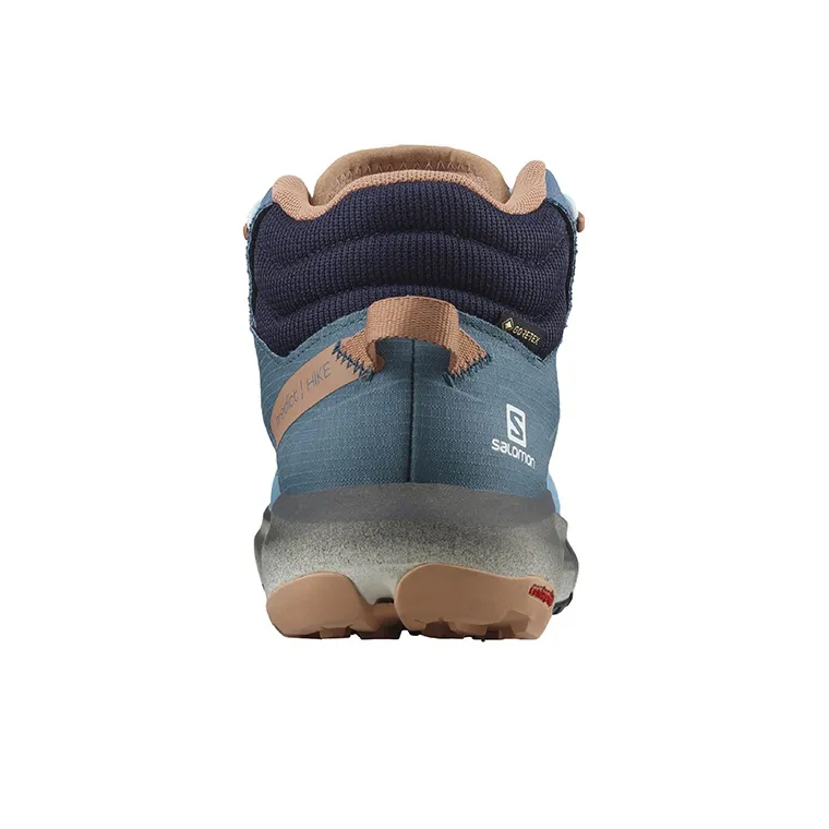 SALOMON Predict Hike Wear Resistant Mid Top Hiking Trekking Shoes Women's Blue-3