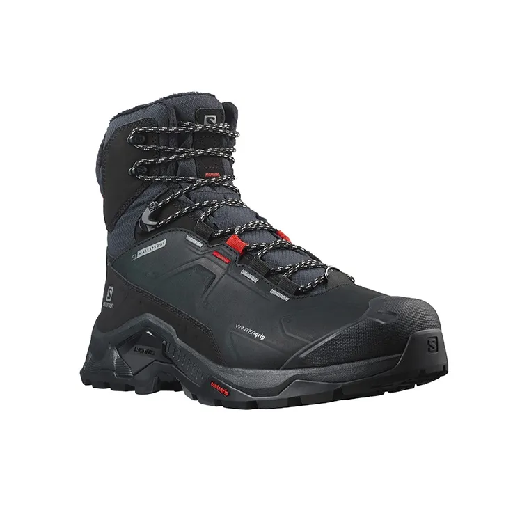 SALOMON Quest Winter Thinsulate™ Climasalomon™ Waterproof Wear-Resistant High-Top Hiking Trekking Shoes Unisex Black-2