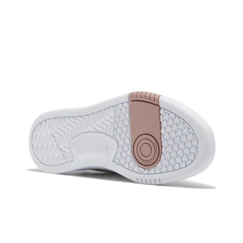 Reebok Court Peak Anti-Slip And Wear-Resistant Lightweight Low-Top Skateboard Shoes Women's Ecru-5