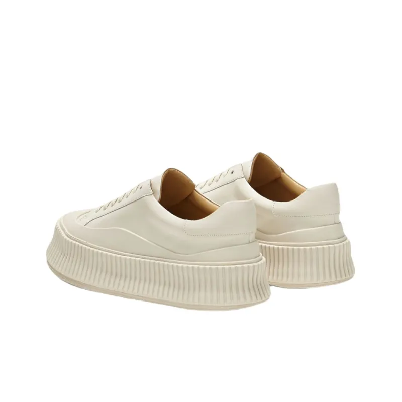 JIL SANDER Low Top Stylish Skateboarding Shoes Women's White-3