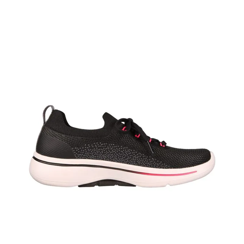Skechers Go Walk Arch Fit Clancy Cushioning Anti-Slip Wear-Resistant Breathability Low-Top Casual Shoes Women's Black-1