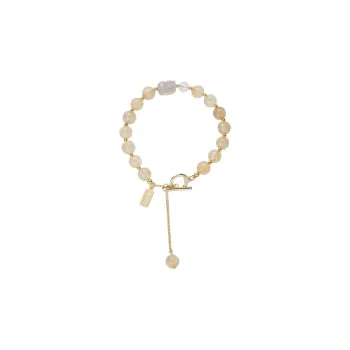 West Island Bracelets Women's Gold Rutilated Quartz